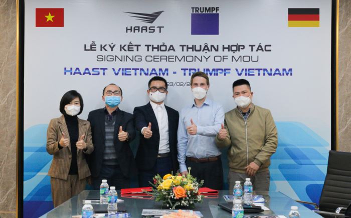 MOU SIGNING CEREMONY BETWEEN HAAST AND TRUMPF